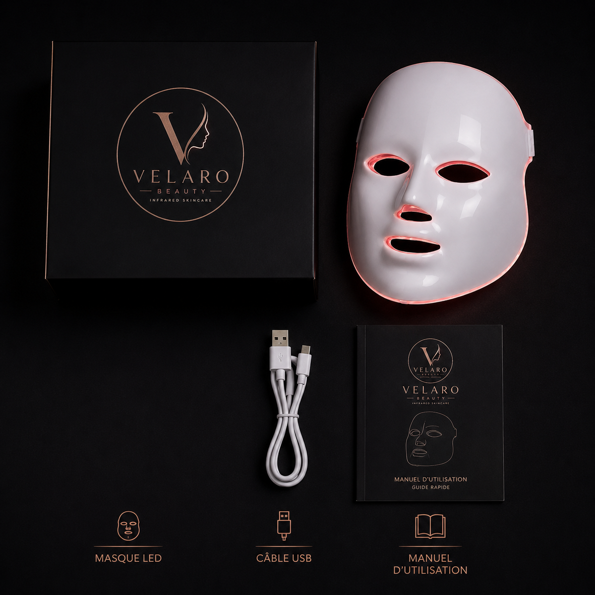 Masque LED 7 Couleurs — Luminothérapie Visage vue 3